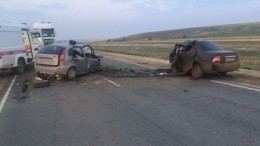Четверо погибли в жуткой аварии в Калмыкии — фото