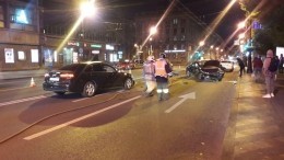 Видео: массовое ДТП на Каменноостровском проспекте в Петербурге