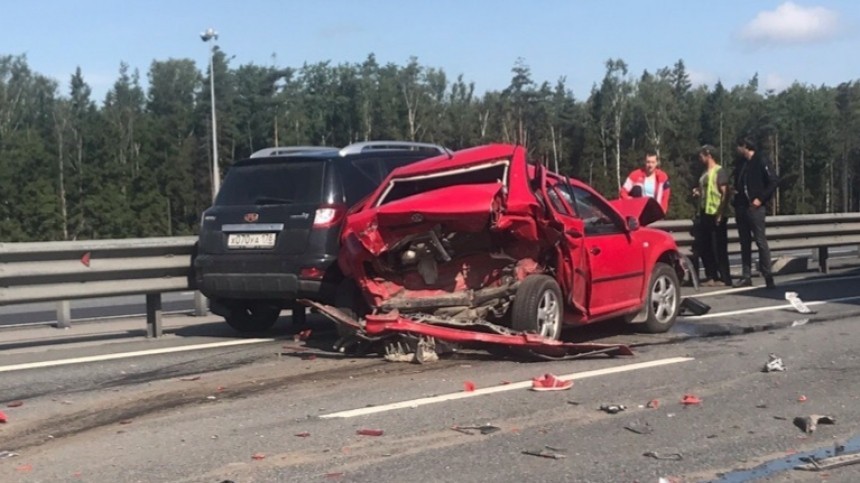 В крупном ДТП в Петербурге погибли два человека — фото