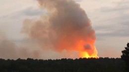 Пожар возобновился на складе боеприпасов под Ачинском в Красноярском крае