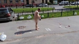 Фото: Голый и расточительный петербуржец озадачил горожан