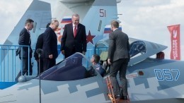 Путин и Эрдоган осмотрели новейший Су-57 на МАКС-2019