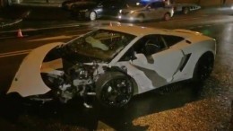 Мощное столкновение Lamborghini с BMW в центре Москвы попало на видео
