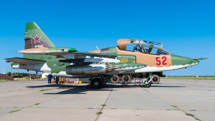 Штурмовик Су-25УБ разбился на Северном Кавказе