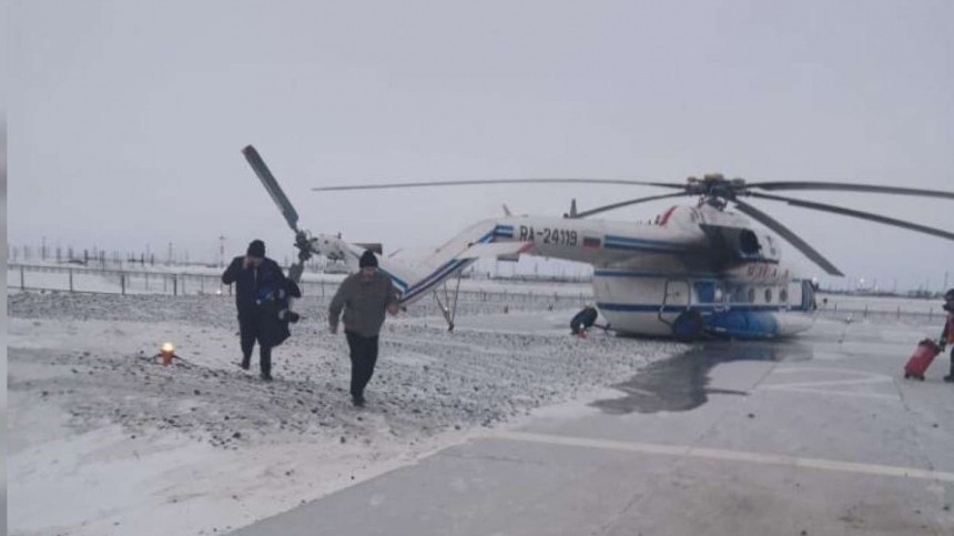 Вертолет Ми-8 совершил жесткую посадку под Новым Уренгоем