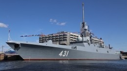 Фрегат «Адмирал Касатонов» поразил наземную цель ракетой «Калибр»