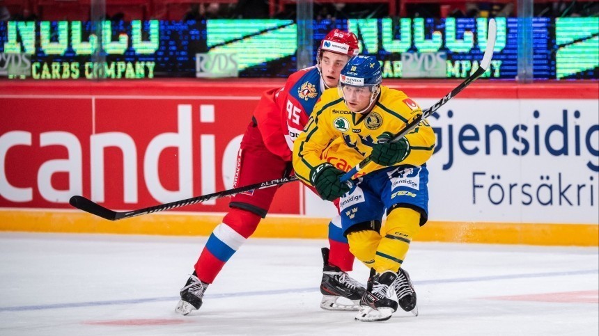 Сборная России по хоккею потерпела второе поражение на шведском этапе Евротура
