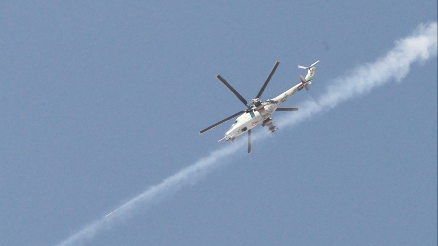 Боевики сбили вертолет сирийской армии в Алеппо
