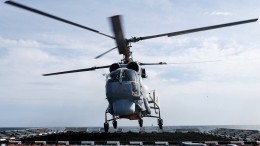 Видео приземления корабельного вертолета Ка-27ПС Тихоокеанского флота на шоссе на Камчатке