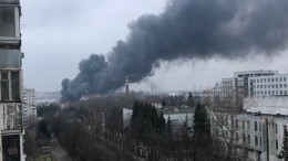 Склад электронной техники полыхает в Москве — видео