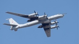 Появилось видео полета Ту-142 вблизи побережья Аляски