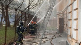 Видео: пожар произошел в московском хостеле