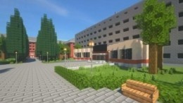 Новосибирские студенты построили копию своего университета в игре Minecraft