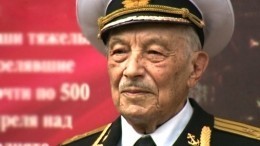 В Петербурге старейший ветеран Военно-Морского флота принял личный Парад Победы