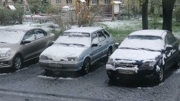 Видео: В Петербурге в середине мая выпал мокрый снег