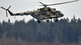 Видео с места жесткой посадки вертолета Ми-8 в Подмосковье