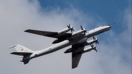 Видео: Российские самолеты Ту-142МК пролетели над Арктикой
