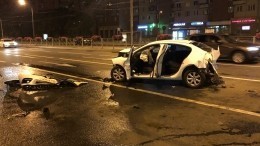 Видео: в Петербурге сотрудник автомойки угнал BMW и устроил жесткое ДТП