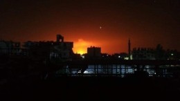 «Огненное» видео: Взрыв на газопроводе под Дамаском оставил без света всю Сирию