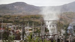 Атаку с воздуха отражают в столице Нагорного Карабаха