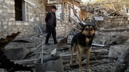 Начиненный взрывчаткой дрон сбили в карабахском Степанакерте — видео, фото