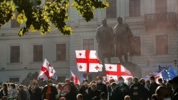 Оппозиция устроила еще одну масштабную акцию протеста в Тбилиси — видео