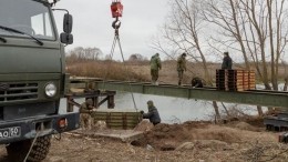 Российские военные в рамках учений возвели пять мостов в Тульской области