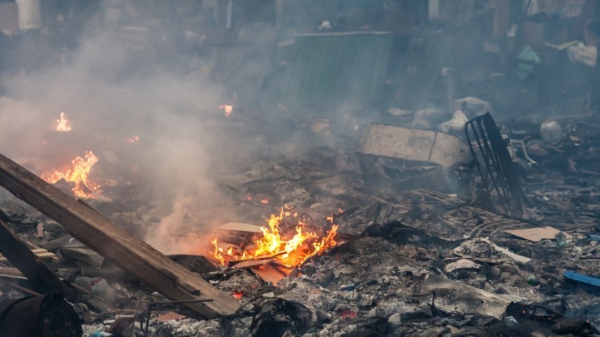 В Комсомольске-на-Амуре неизвестные сожгли будку с собакой и щенками
