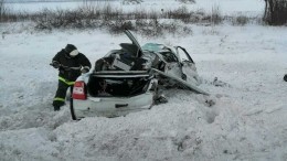 Lаdа всмятку: двое детей и двое взрослых погибли в жестком ДТП в Башкирии