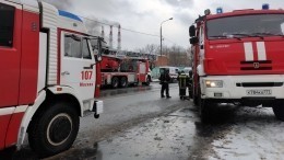 Тушат три вертолета. Мощнейший пожар на северо-западе Москвы сняли с коптера