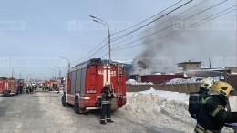 Первые кадры с места взрыва резервуаров с топливом в Новой Москве