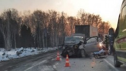 С фурой в лоб: момент жуткого ДТП под Екатеринбургом попал на видео