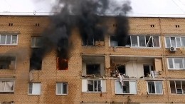 Шокирующее видео с места взрыва в жилом доме в подмосковных Химках