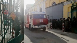 В Петербурге загорелся учебный корпус Военно-космической академии