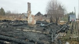 Четверо детей сгорели заживо под Пермью — видео с места трагедии
