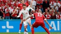 Сборная Дании открыла счет в матче с Россией на Евро-2020