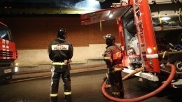 Пожар произошел в центре для больных COVID-19 в Москве