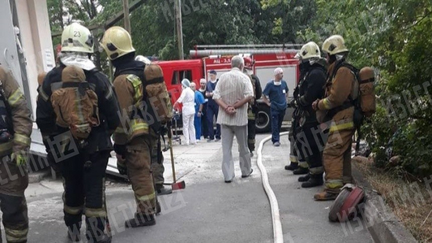 Пожар в кабинете КТ вспыхнул в «Елизаветинской больнице» в Петербурге