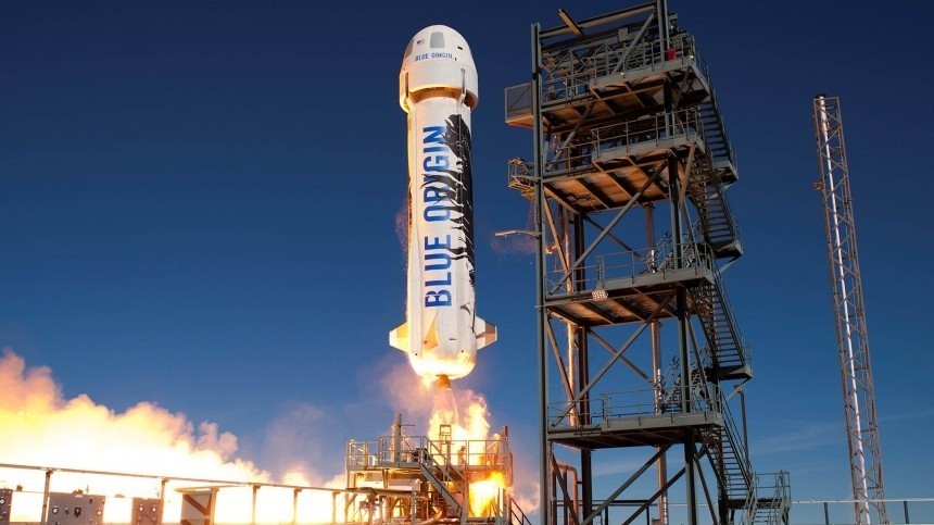 Космический корабль Безоса New Shepard стартовал с космодрома в Техасе
