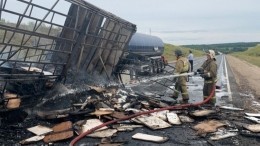 Водитель заживо сгорел после ДТП с тремя фурами под Нижним Новгородом