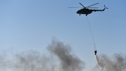 В Сирии российские военные летчики помогают бороться с пожарами в горных районах