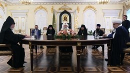 Патриарх РПЦ провел встречу со священнослужителями Армении и Азербайджана