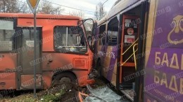 Два автобуса и грузовик столкнулись в Нижнем Новгороде