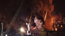 Названы две вероятные причины пожара на корвете «Проворный» в Петербурге