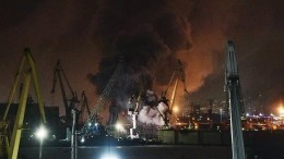 Видео последствий пожара на корвете «Проворный» в Петербурге