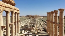Старт реконструкции триумфальной арки сирийской Пальмиры дали под «Калинку»