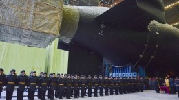 Атомную подлодку «Генералиссимус Суворов» вывели из эллинга на «Севмаше»