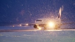 В снежном плену: более 12 часов самолет не может улететь из Курска в Петербург