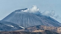 Вулкан Чикурачки на Курилах выбросил трехкилометровый столб пепла
