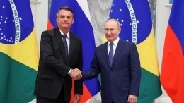 Путин провел в Кремле переговоры с президентом Бразилии Болсонару